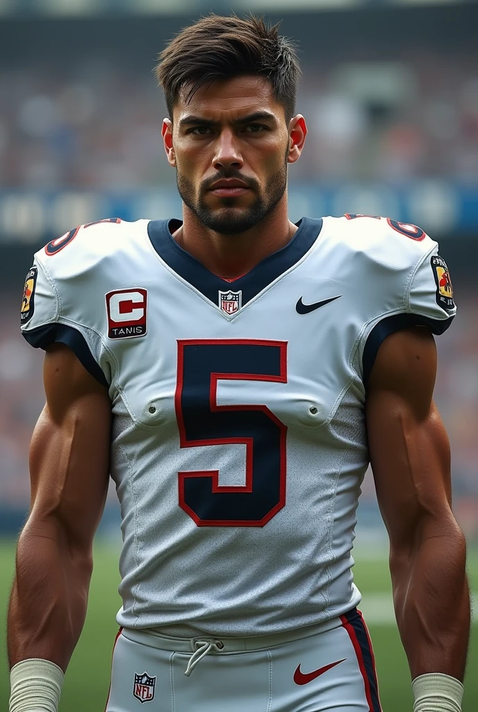 Mark with the name Henry Silvestre and the number 5 for football