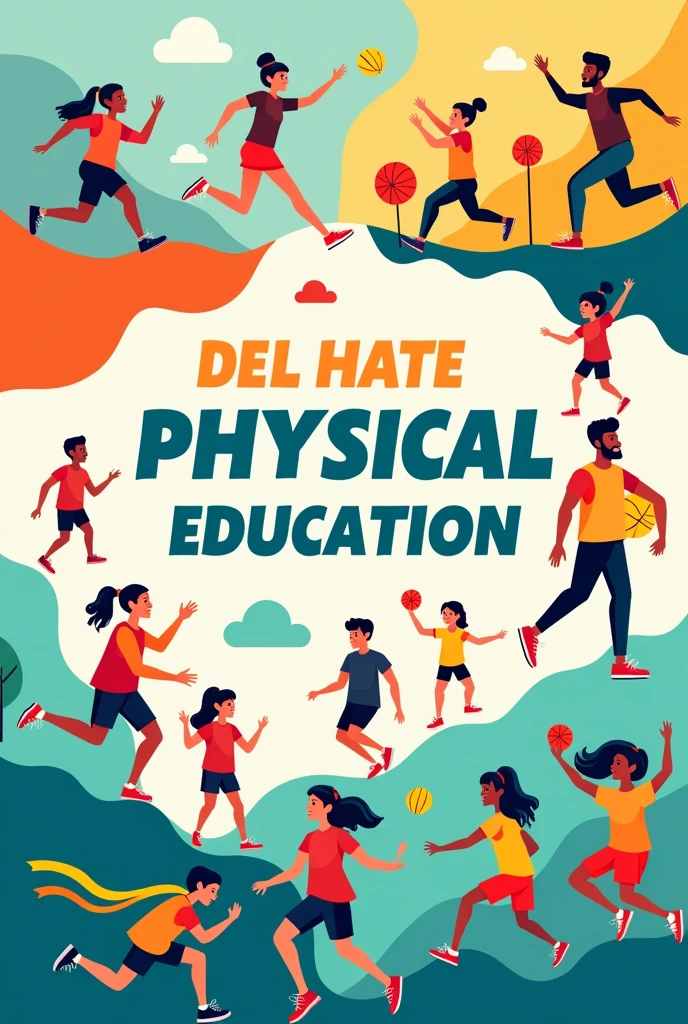 Make a poster about physical education with text