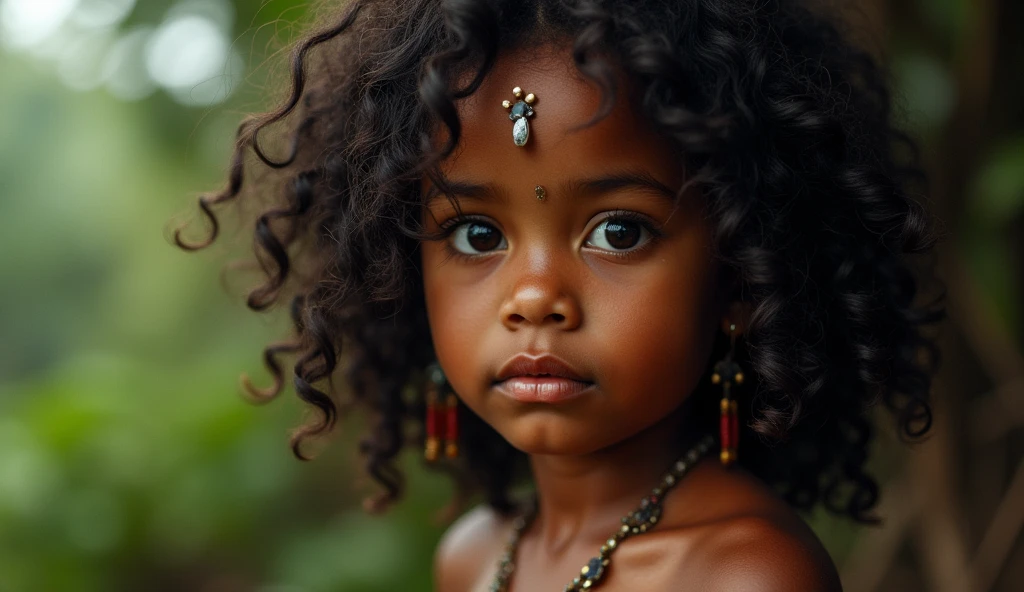curly hair west papuan girl