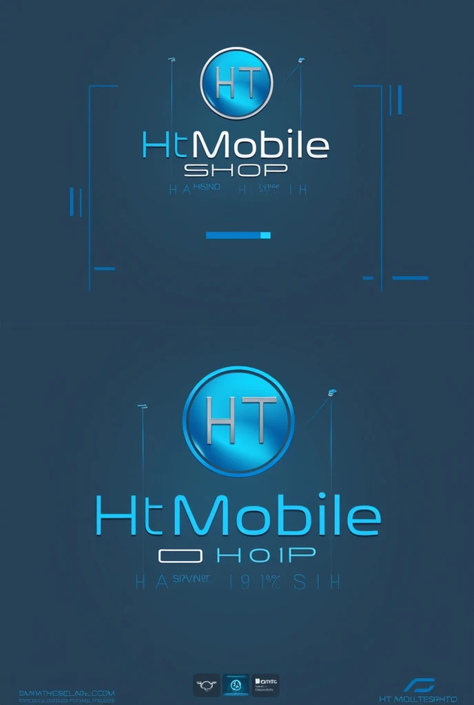 Creat for me HT mobile shop full name in logo
