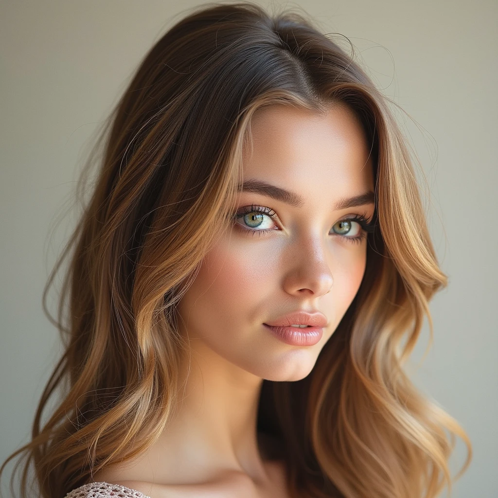 ((Highest quality)), ((masterpiece)), (detailed), Perfect Face、Long Hair Hair Catalog