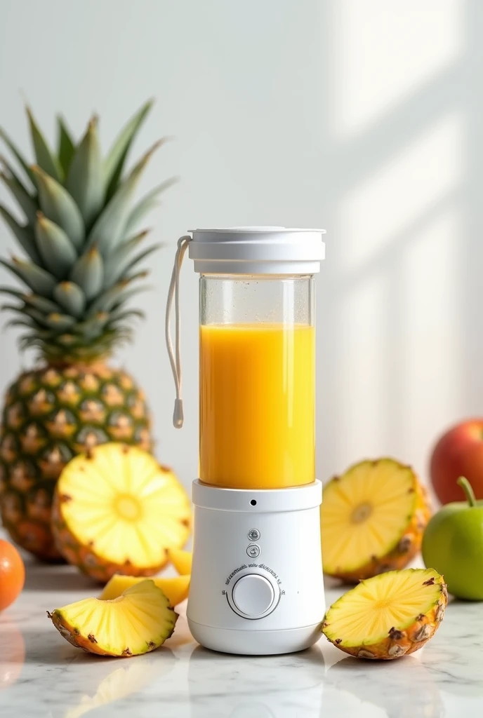 MINI PORTABLE BLENDER JUICE FRUIT ALONG WITH PINEAPPLE JAUSER
