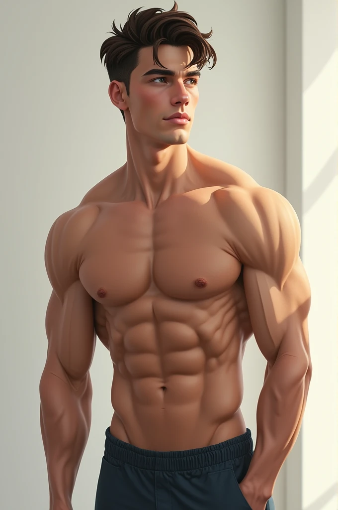 Aesthetic body six pack boy 