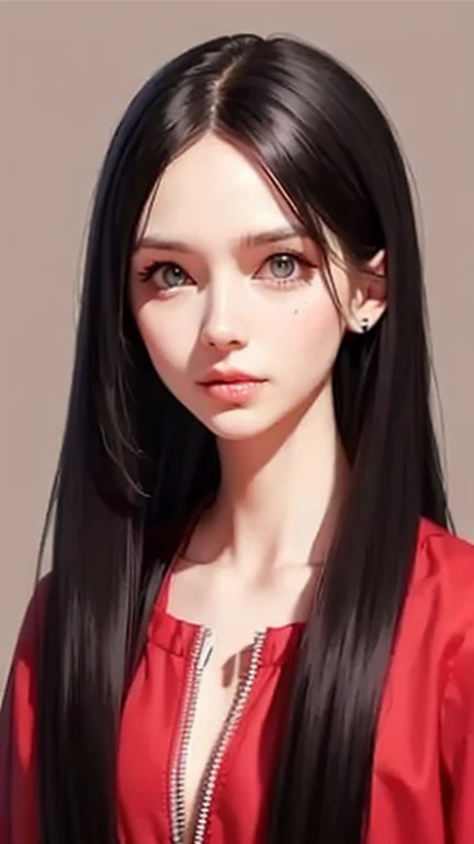 Woman portrait_Fatal, length_hair, realism,