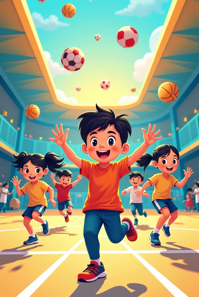 make a digital poster about physical education an affection of movement and skills