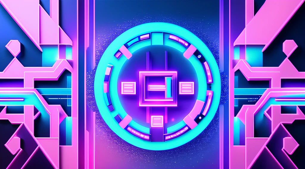 Expressing the beauty of cyberspace、Attractive dual background image design。This is the background image.、technology、Mary、You should be inspired by the digital world.。Image resolution 1920 x 1080 pixels、Tone color blue、Pink there、Make it cyberpunk with purple tones.。pure、The streaming binary codes are placed in the image..、Incorporating elements that evoke the mystical magic of cyberspace.。