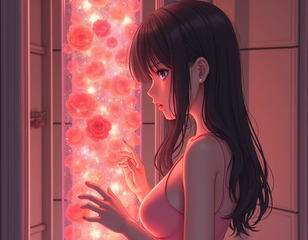 {{{{{3,318 trillion pixels high resolution, nsfw, Realistic scenery and lovely Japanese girl who is sitting and moaning madly as her nudity freshly learned masturbation that traces the sexual zone repeatedly with her fingers in a romantic Cylindrical crystal herbarium, thicken the lips look pretty, Boobs are fluffy and bouncy, Tits that get rounder bigger her deep tight cleavage}}}}}, {{{{{detail of The panting face and voice of a neat and cheerful girl loved by everyone, Her nipples and romantic deep panting depicted in detail, A detailed her repeatedly drastic Orgasms that make the uterus tremble}}}}},{{{{{The hormones in the herbarium cause the innocent girl to flush her face remains a girl only her body changes rapidly tits swelled up to form two beautiful mounds revealing a tight cleavage, A neat girl who sitting and opens her crotch traces her crotch with her fingertips and with a moan experiences her first climax and innocent freshly learned masturbation that traces the sexual zone, It's too cute and innocent to see her go into her own world nipples out mouth open panting and freshly learned masturbation as she climaxes over and over again, magical in a romantic Cylindrical crystal herbarium filled with female hormones, All the sexiness that's amplified inside her makes her gasp, She looks like a junior high school student but in herbarium solution she is more than an adult, her beautiful slender underbust, slender curvy cute waistline, an lewd fetish for lips and necks and waistlines, her clearer nip line from underbust to hips, gloomy straight long wig, thick vivid lips}}}}},{{Extremely detailed}},{{{{{heroine girl's Sexually unused body with pure and innocent aura}}}}}