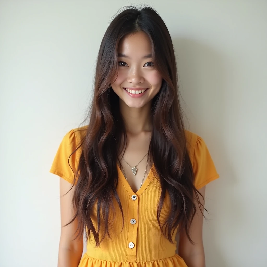 Long Hair Hair Catalog whole body Asian cute Straight Hair Summer clothes