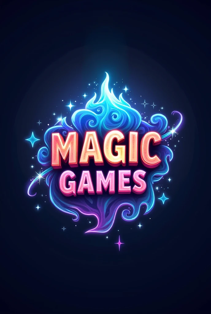 create a logo for a group of developers called "MAGIC GAMES" put that as text