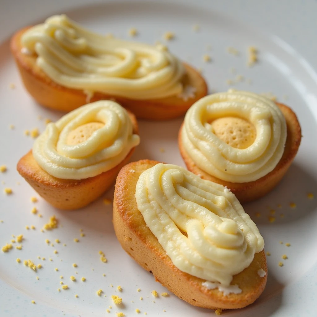 Pieds avec de la chantilly