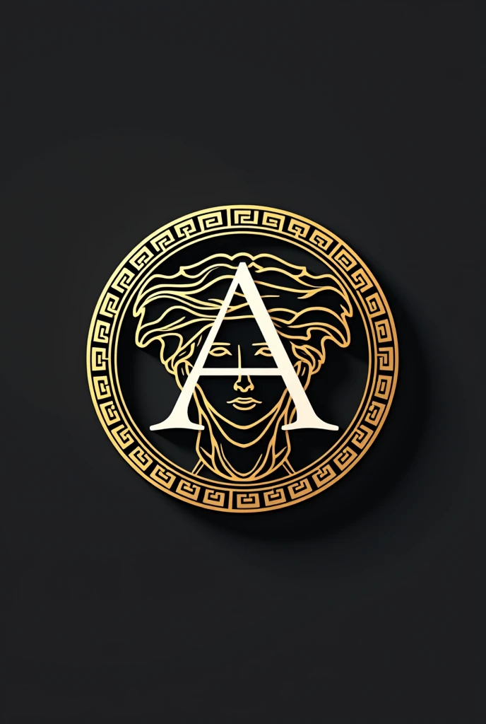 Clean Modern Logo For a company called "AEGIS Records". Play with the combination of "A" and "E", and include Medusa/Versace+golden features