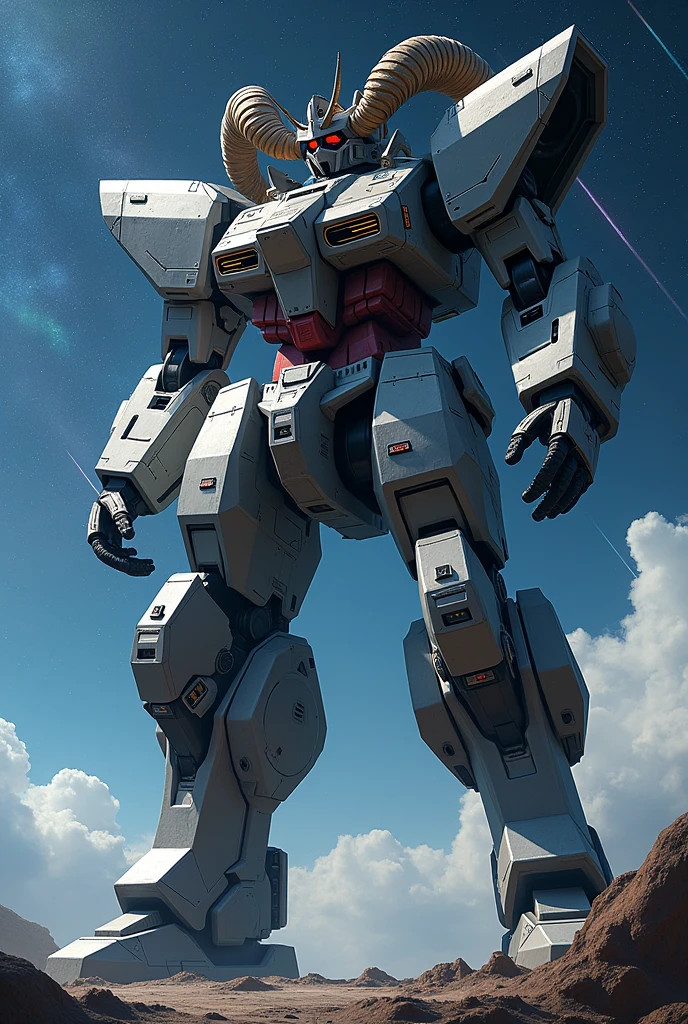 A huge pacific ram mecha as big as the universe