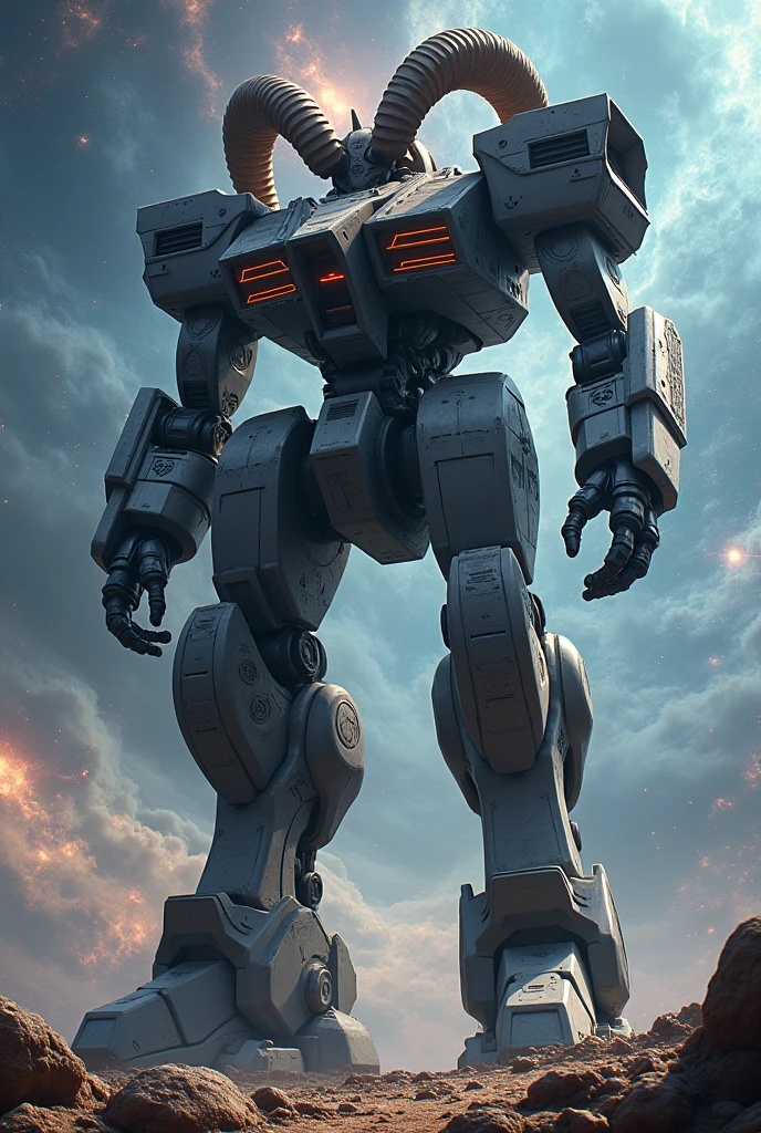 A huge pacific ram mechs as big as the universe