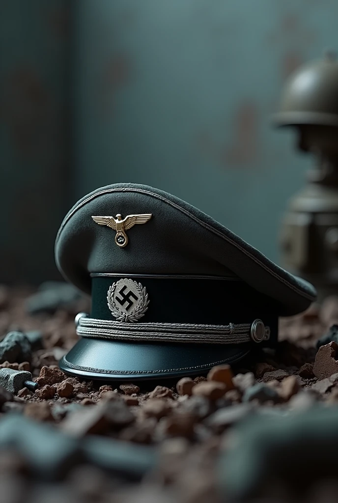 Only Nazi hat with ww2 background without swastika