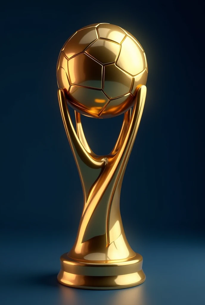 e football logo golden color trophy e champions trophy style with dark blue background.
