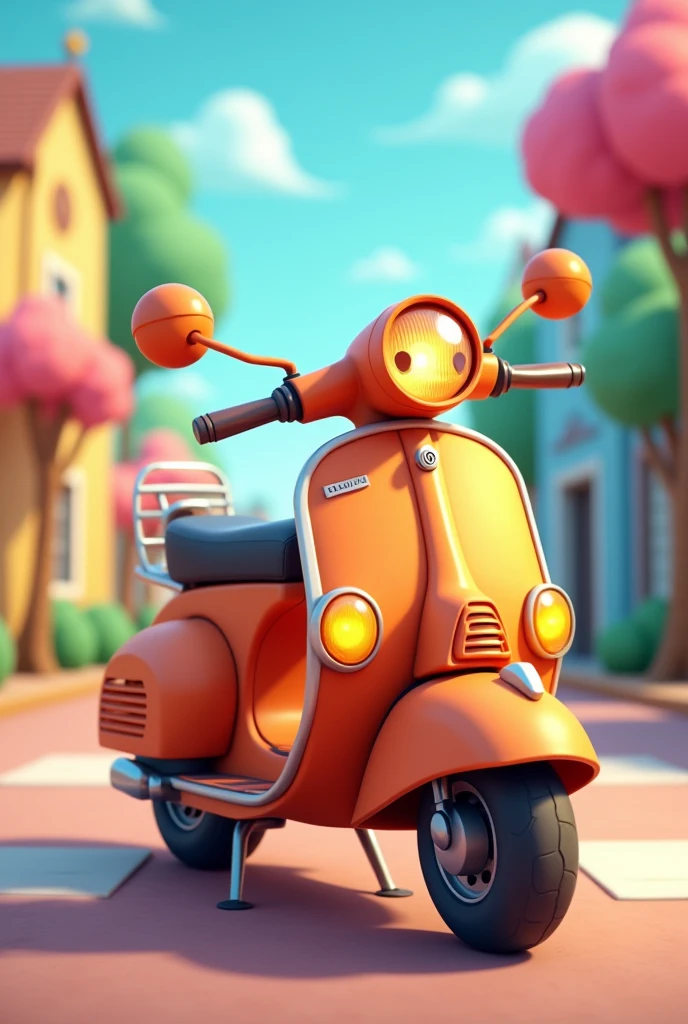 cartoon scooter front