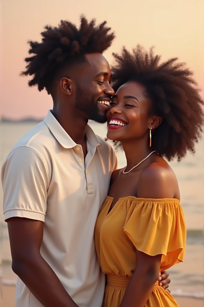 Jeune couple noire
