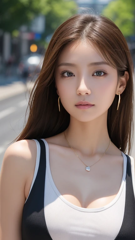13日後に期限切れ
最high quality、masterpiece、High resolution、1 female、necklace、gem、Earrings、Beautiful Face、Body Up、Tyndall effect、Realistic、Rim Light、Two-tone lighting、(High resolutionスキン:1.2)、8k UHD、Digital SLR、Soft lighting、high quality、Volumetric lighting、photograph、High resolution、4K、8k、Brown haired woman、Adult、Small eyes、Perfect Mouth、Highly detailed eyes and mouth、Black natural eyes、Pure brown hair color、lol、Caucasian skin color、White shirt and random color tank top、Hair quality and shine、street、town、road、congestion、