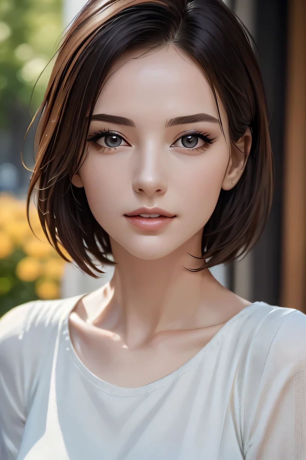 (highest quality、8k、32K、masterpiece)、(Realistic)、(Realistic:1.2)、(High resolution)、Very detailed、Very beautiful face and eyes、1 person、Delicate body、(highest quality、Attention to detail、Rich skin detail)、(highest quality、8k、Oil paints:1.2)、Very detailed、(Realistic、Realistic:1.37)、Bright colors、Cowboy Shot, (Casual Fashion)