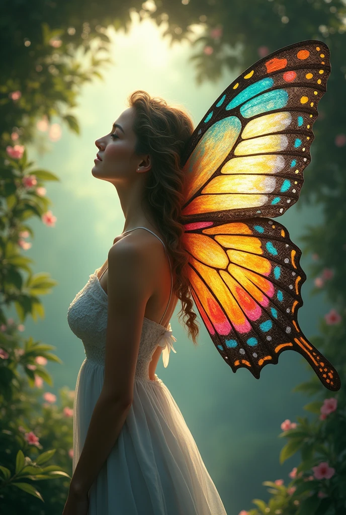 The cocoon shaking gently before Callie emerges as a beautiful butterfly with colorful wings.