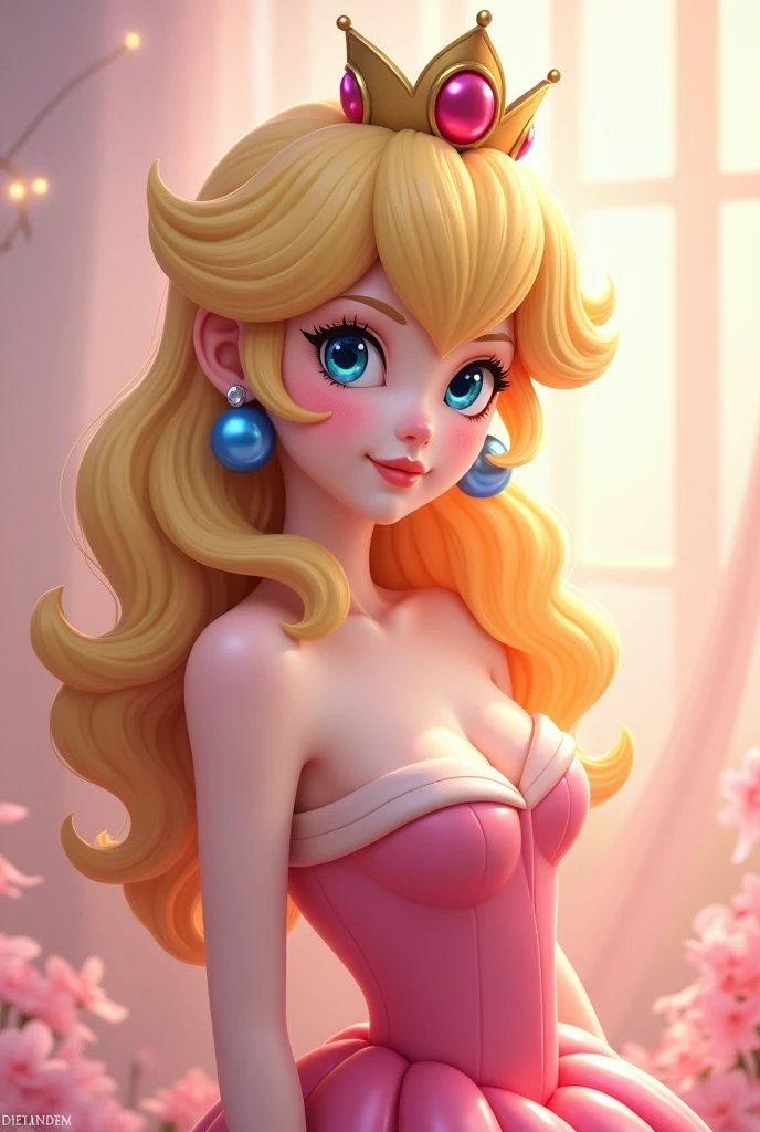 Princess Peach wearing perfume
