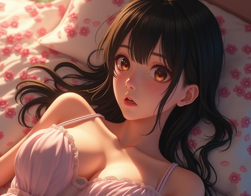 {{{{{3,318 trillion pixels high resolution, nsfw, Realistic scenery and lovely Japanese girl who is sitting and moaning madly as her nudity freshly learned masturbation that traces the sexual zone repeatedly with her fingers in a romantic floral bed, thicken the lips look pretty, Her luminous clitoris, Boobs are fluffy and bouncy, Tits that get rounder bigger her deep tight cleavage}}}}}, {{{{{Erotic composition in which the budding sexual desire amplifies as she drifts through the emotions of youth and touches her clitoris and pussy enthusiastically, detail of The panting face and voice of a neat and cheerful girl loved by everyone, Her nipples and romantic deep panting depicted in detail, A detailed her repeatedly drastic Orgasms that make the uterus tremble}}}}},{{{{{The hormones in the romantic floral bed cause the innocent girl to flush her face remains a girl only her body changes rapidly tits swelled up to form two beautiful mounds revealing a tight cleavage, A neat girl who sitting and opens her crotch traces her crotch with her fingertips and with a moan experiences her first climax and innocent freshly learned masturbation that traces the sexual zone, It's too cute and innocent to see her go into her own world nipples out mouth open panting and freshly learned masturbation as she climaxes over and over again, magical in a romantic floral bed filled with female hormones, All the sexiness that's amplified inside her makes her gasp, her beautiful slender underbust, slender curvy cute waistline, an lewd fetish for lips and necks and waistlines, her clearer nip line from underbust to hips, gloomy straight long wig, thick vivid lips}}}}},{{Extremely detailed}},{{{{{heroine girl's Sexually unused body with pure and innocent aura}}}}}