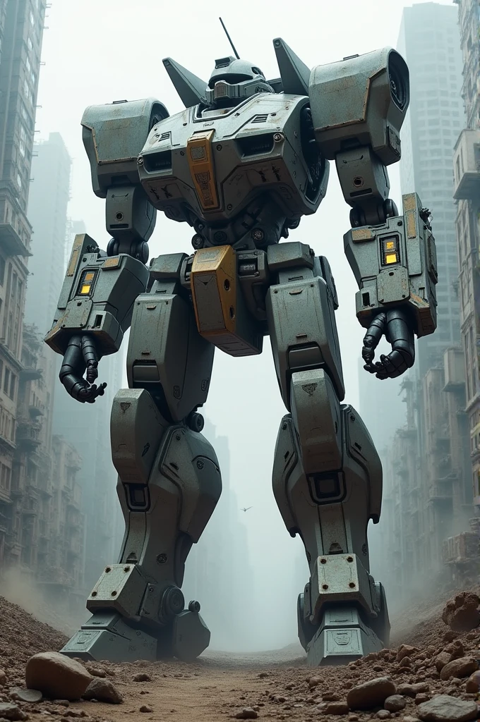 A huge mecha