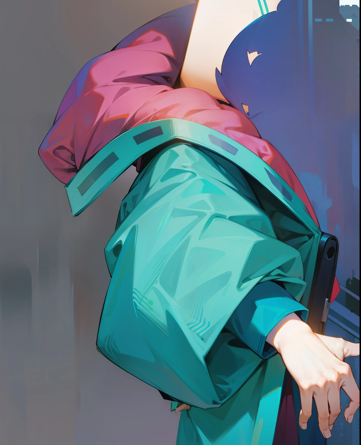 Character Illustration, Clothes, Sleeves, Wrinkles, Texture, High Definition