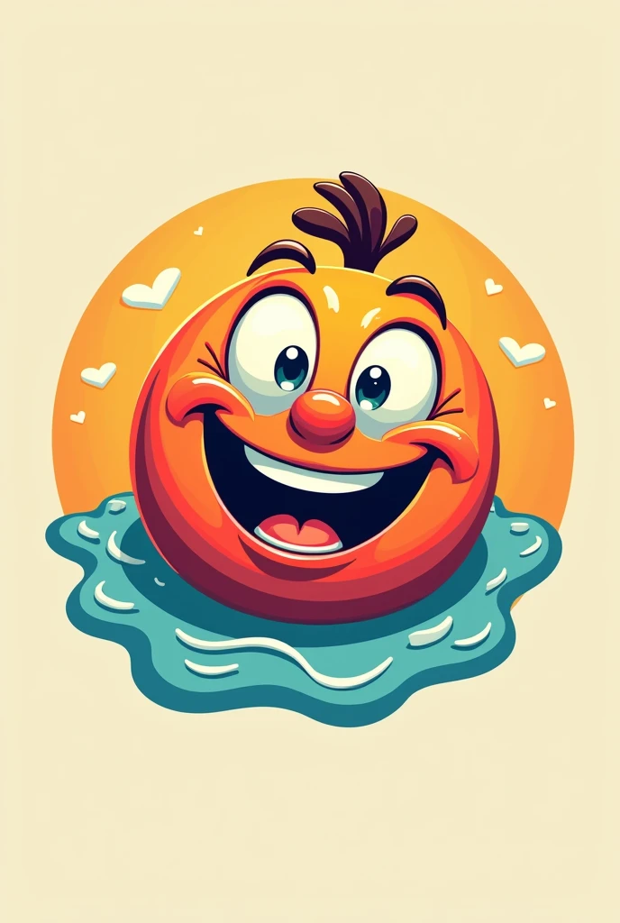 "hasya no hahakar" title name brand logo, theme laughter , round design,