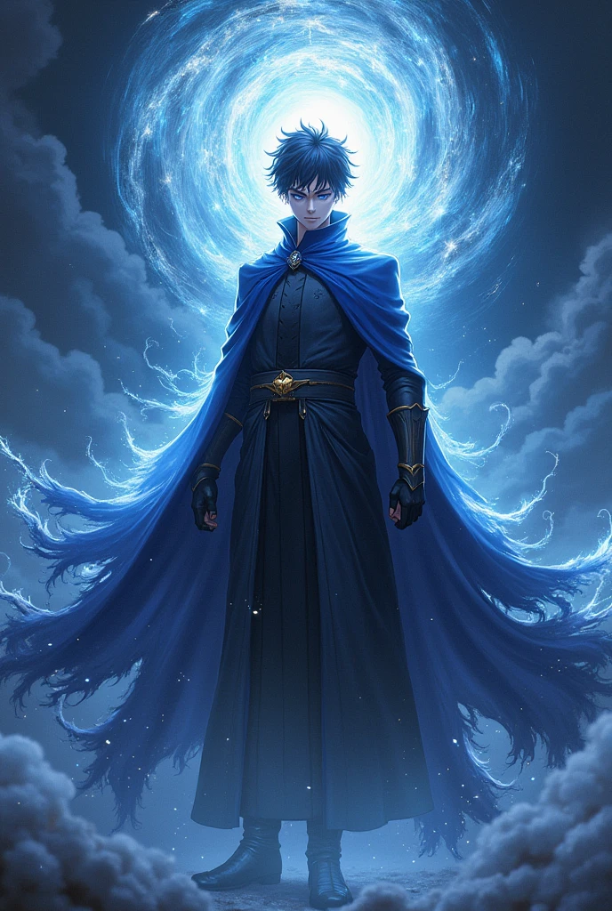 Sung jin woo from solo leveling anime, aura infinity, aggressive, shadow monarch