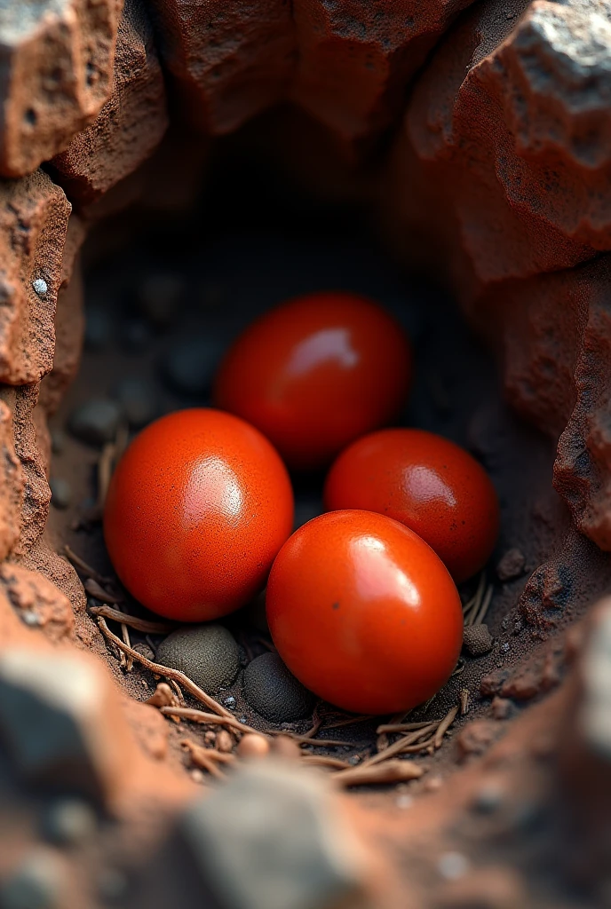 Peregrine falcon eggs ( Lava Red coloured)