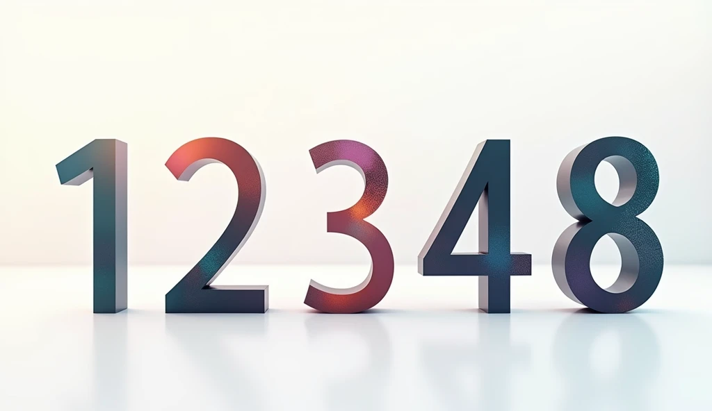 Numerical digit 1 2 3 4 5 6 7 8 9 and 10