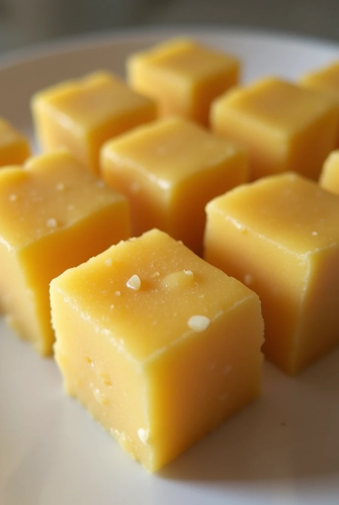 Plain khoya burfi of ludhiana in square shape