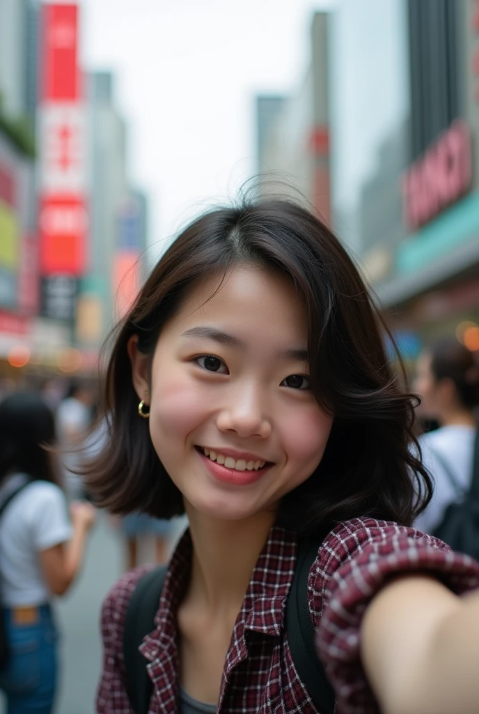 The Beauty of Japan Selfie Tokyo student Background Blur