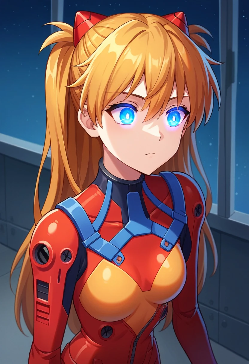 (bird's-eye view),dynamic angle,highly detailed,figure,close,straight,one,
((Souryu Asuka Langley,interface headset,red bodysuit:1.4,blonde)),Her eyes shone like dreamy stars,(glowing eyes:1.233),(beautiful and detailed eyes:1.1),(expressionless,mouth closed),(standing),
(mechanic room with tools and spaceship window inside white spaceship),
(night:1.2),dreamy,[[delicate fingers and hands:0.55]::0.85],(finger detail),