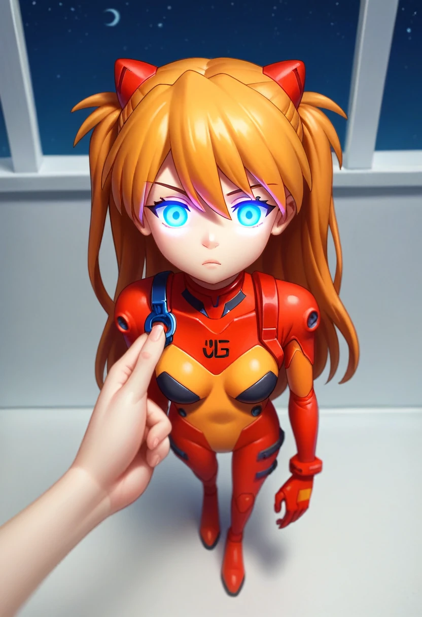 (bird's-eye view),dynamic angle,highly detailed,figure,close,straight,one,
((Souryu Asuka Langley,interface headset,red bodysuit:1.4,blonde)),Her eyes shone like dreamy stars,(glowing eyes:1.233),(beautiful and detailed eyes:1.1),(expressionless,mouth closed),(standing),
(mechanic room with tools and spaceship window inside white spaceship),
(night:1.2),dreamy,[[delicate fingers and hands:0.55]::0.85],(finger detail),