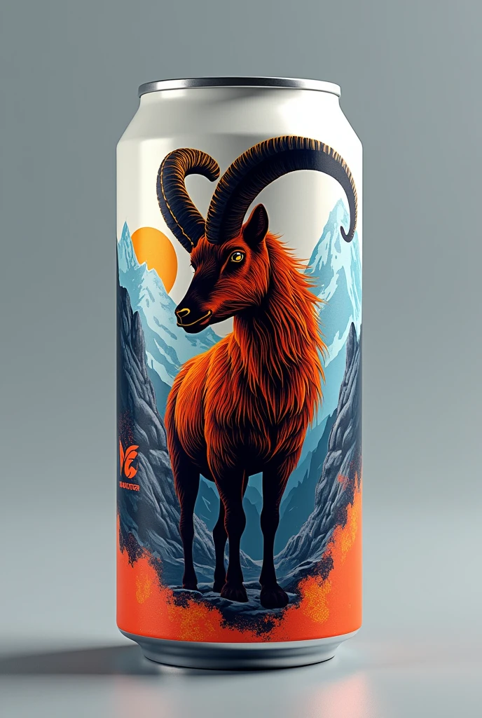 Energy drink can design name markhor
