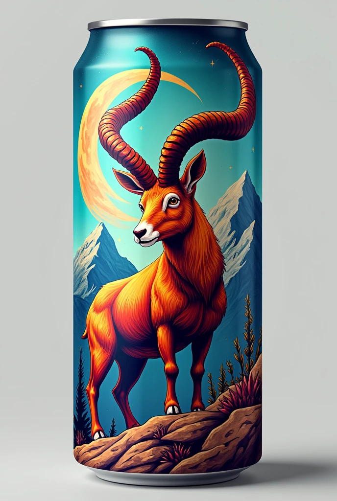 Energy drink can design name markhor 