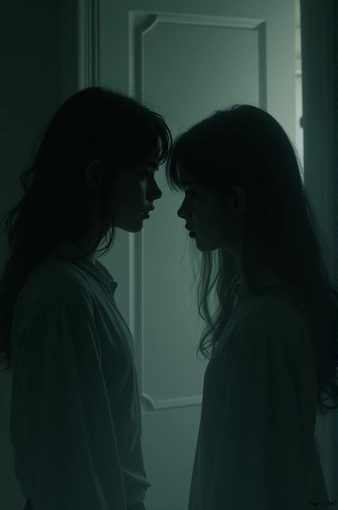 The girl tells the boy Ethan, "I’m waiting... for someone to remember me." Then, she slowly fades into the shadows.  