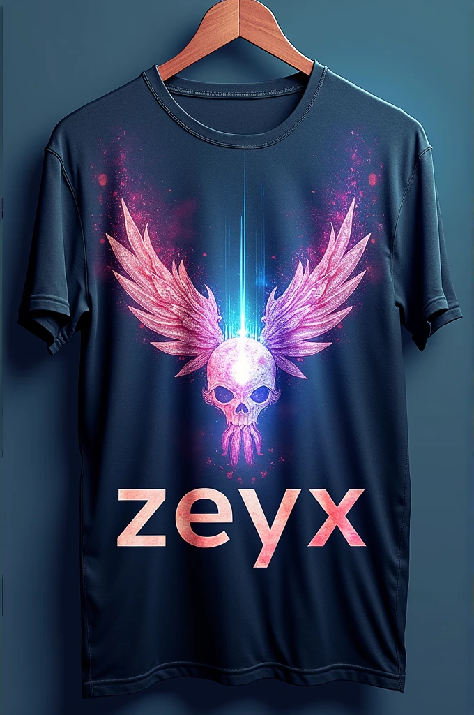 A t-shirt named Aura with zeyx written under the aura.