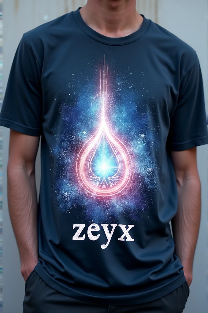 A t-shirt named Aura with zeyx written under the aura.