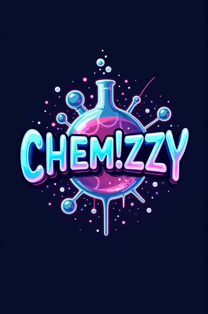 Create a logo named CHEM!ZZY with chemistry theme