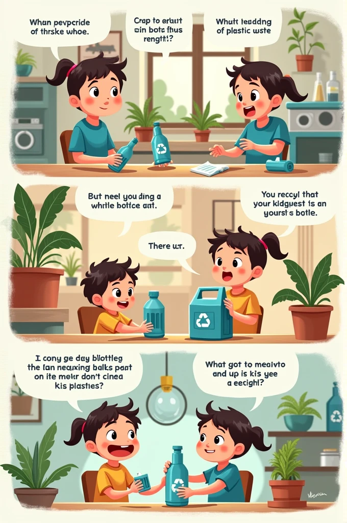 Don't throw away plastic bottles comic