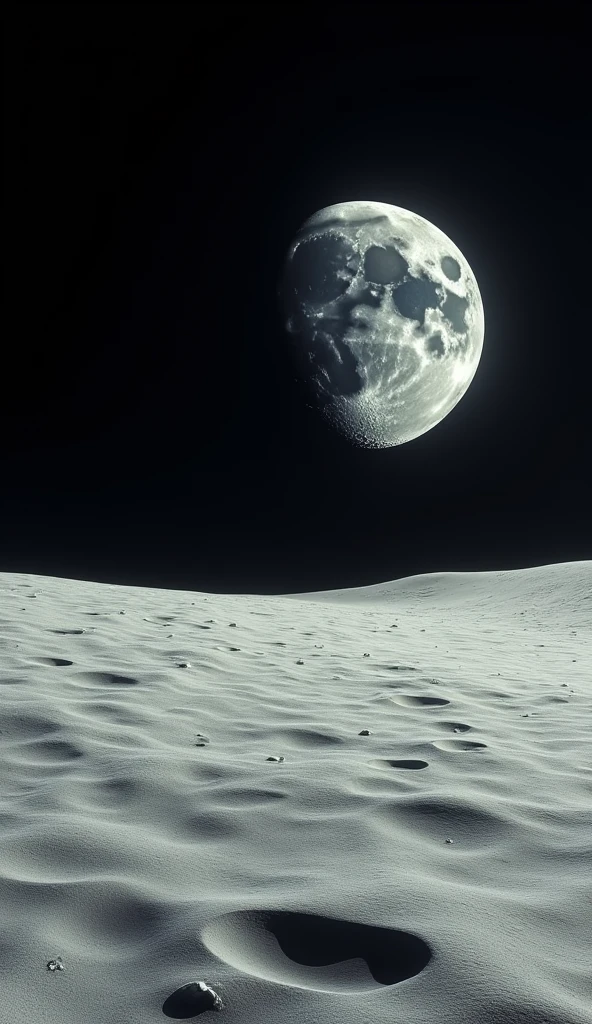 the moon's surface is neutral light gray

