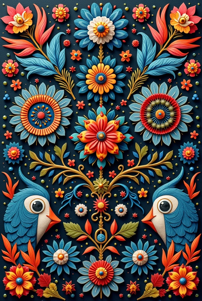 a back cover with eye-catching designs that have several small designs