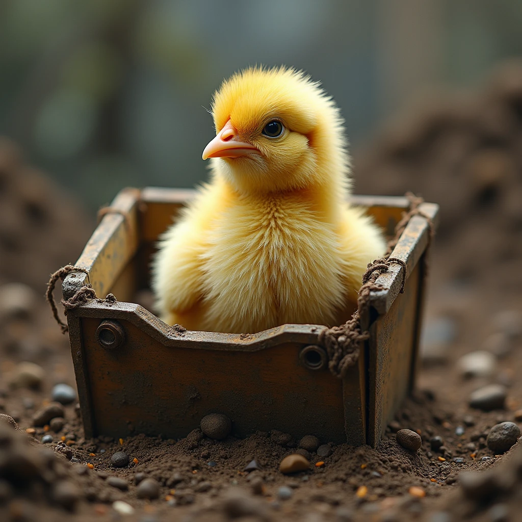 Chick thrown in dump