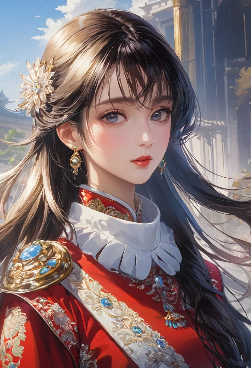 Highest quality,(Highest quality,Masterpiece 1.2),one person's,cute,Backlight,Wearing a white dress,Floral decoration,cute,Professional Lighting,temple,Smiling Physically Based Rendering,High resolution,(Clear Face),(Detailed face description),(Detailed hand description),(Fine facial features),View your viewers,
