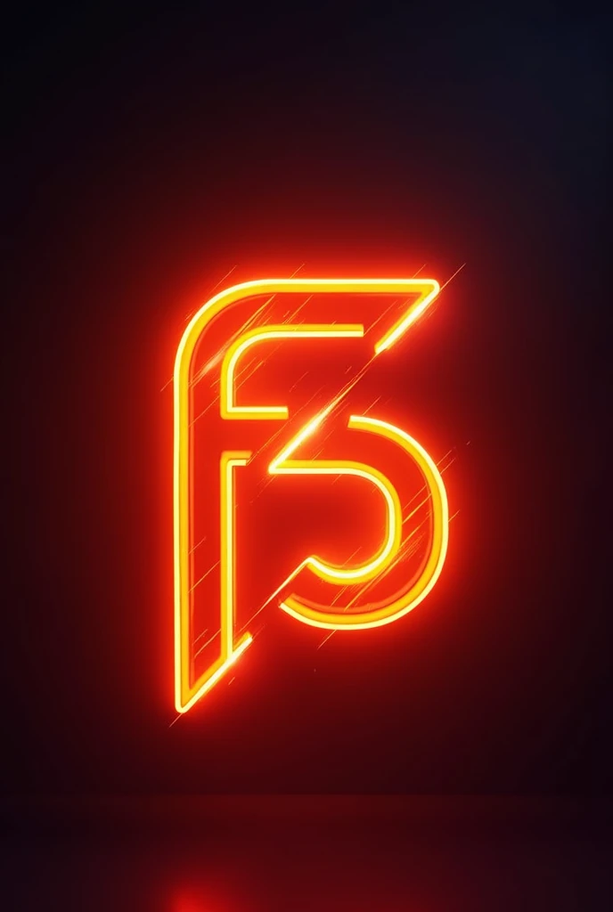 Create a 3d name “falinTDMxDAKU " with neon orange colour on iphone 