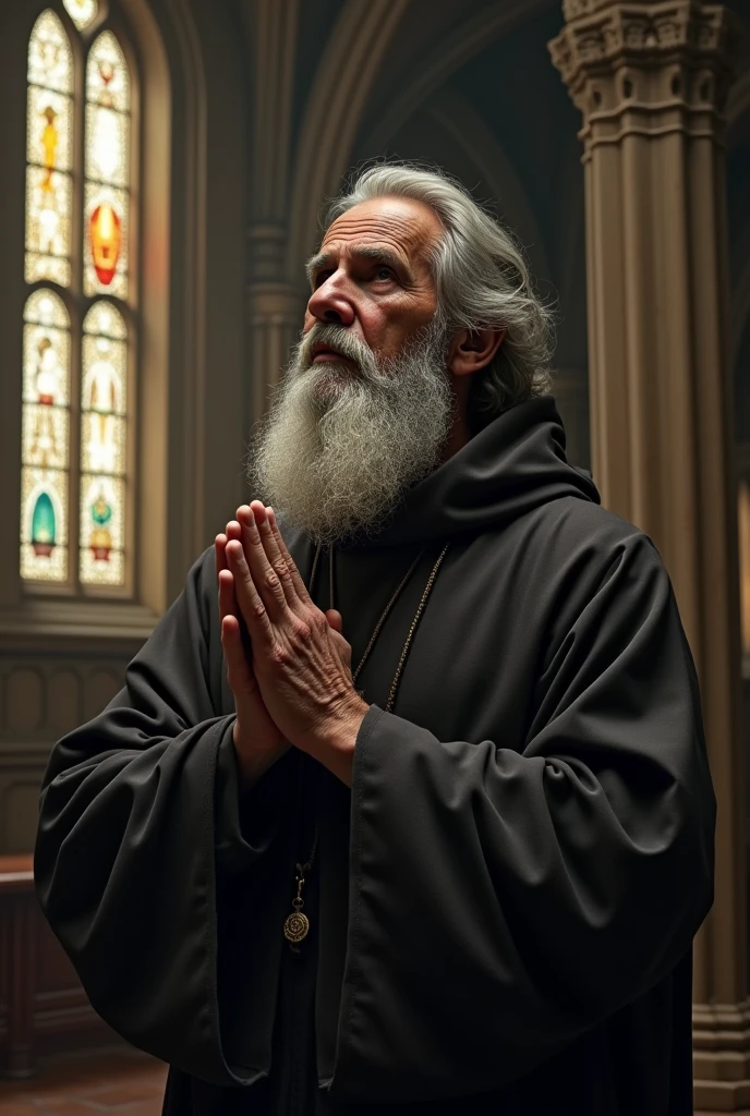 Priest with prayer