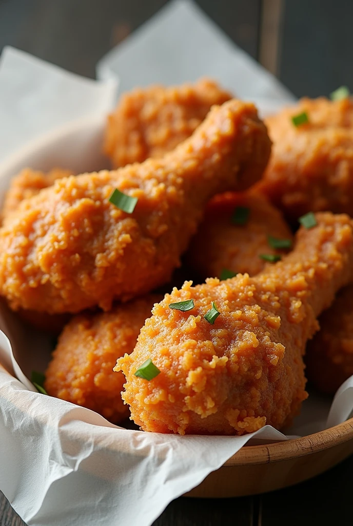 Crunchy fried chicken